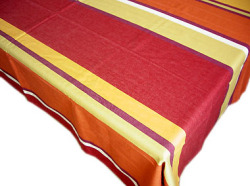 French Basque tablecloth, coated (Biarritz. olives)